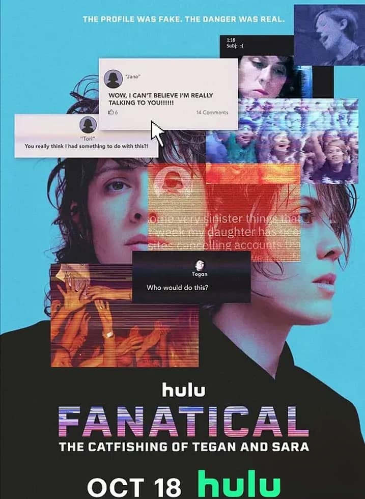 HULU纪录片《狂热：泰根和莎拉的猫鱼游戏 Fanatical: The Catfishing of Tegan and Sara 2024》英语中英双字 无水印纯净版 4K超清/2160P/MKV/4.43G LGBTQ摇滚乐队插图