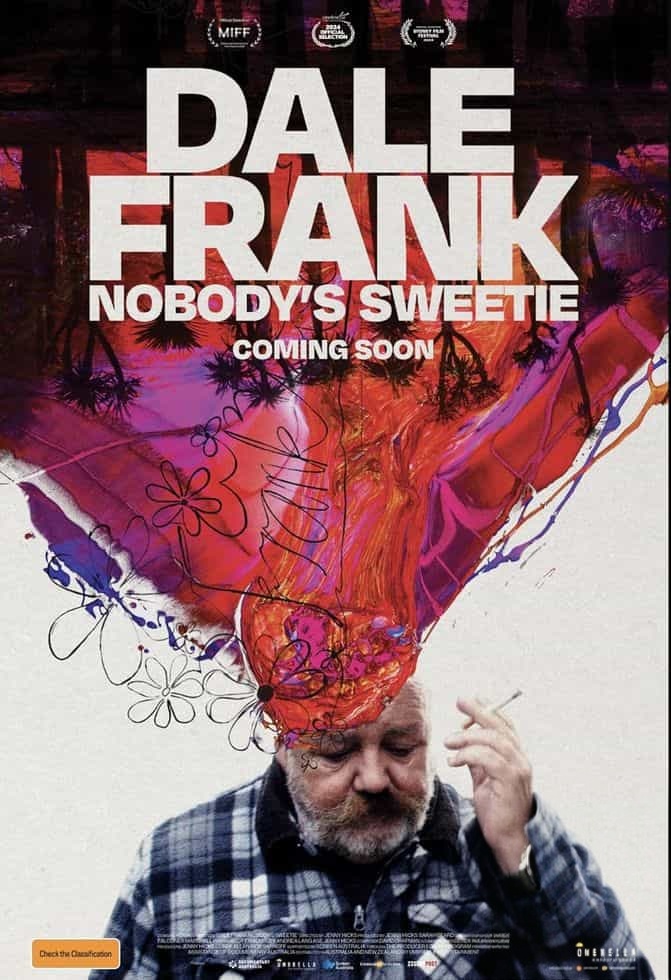 澳大利亚纪录片《戴尔·弗兰克：众生皆苦 Dale Frank: Nobody’s Sweetie 2024》英语中英双字 无水印纯净版 勤勉的艺术家插图